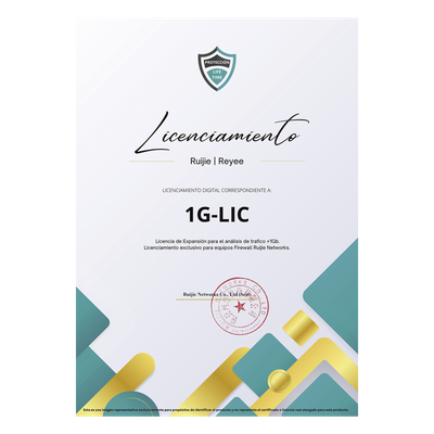 Licencia de Expansión / Análisis de Tráfico +1 Gbps / Firewall / Perpetua / Uso Único / Entrega Digital