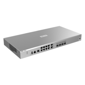 Firewall Next Generation / Throughput 9 Gbps / IPS 1.7 Gbps / 16 Puertos / 8 Gigabit + 4 x 2.5G + 2 SFP + 2 SFP+ 10G / Gestión Cloud / AI-Powered Security / Rack 1U 440 mm (17.32 in)