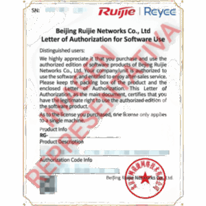 Licencia de Seguridad / 1 Año / 8 Funciones / Firewall RG-CF10S / IPS + AV + WAF / URL + APP + AI