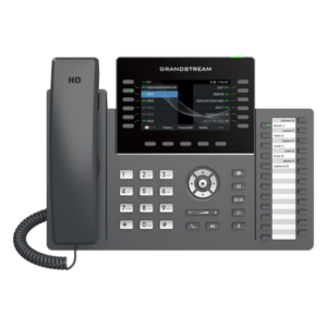 Teléfono IP / 12 Líneas / 24 Teclas Programables / Wi-Fi 6 / PoE / Pantalla LCD 4.3 Pulgadas / Bluetooth / Audio HD