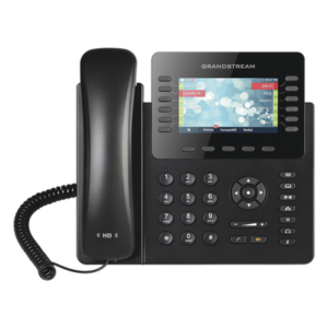 Teléfono IP Empresarial / 12 Líneas / 6 Cuentas SIP / Pantalla LCD Color 4.3 pulgadas / Bluetooth / Dual Gigabit / PoE / 48 Teclas BLF Programables
