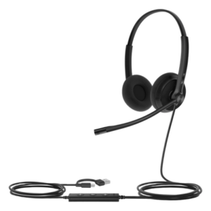 Auriculares USB / Cancelación de Ruido con IA y ANC Híbrido / Certificación Microsoft Teams Premium / Altavoz 35 mm HD / USB-C/A Plug-and-Play / Indicador LED de Ocupado