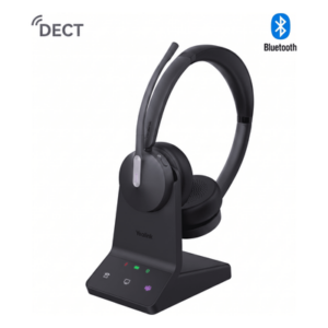 Auricular Inalámbrico Empresarial / DECT y Bluetooth 5.2 Simultáneos / 32 Horas de Conversación / Cancelación Activa de Ruido / Triple Conexión / Acoustic Shield 2.0