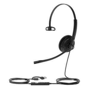 Auricular USB Mono / Cancelación de Ruido Pasiva / USB-A / Control de Llamada / Windows Mac Linux / Indicador de Ocupado