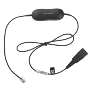 Cable Adaptador de Auricular / Conector QD a RJ-9 / 8 Configuraciones / Amplificación de Micrófono / 80 cm (2.6 ft) o 200 cm (6.6 ft)