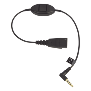 Cable QD a 3.5 mm / Push-to-Talk Integrado / Control de Llamadas / Compatible Smartphones