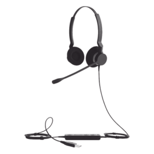 Auriculares USB / Diadema Binaural / Cancelación de Ruido / PeakStop 118 dB / Brazo FreeSpin 360° / Cable Reforzado