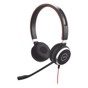 Diadema / Auricular Jabra Evolve 40 Duo / USB y 3.5mm / Cancelación de Ruido Pasiva / Indicador de Ocupado (6399-823-109)