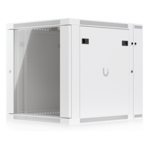 Gabinete Rack de Pared / 12U / 600 x 703 mm (23.6 x 27.7") / Puerta Frontal Vidrio Templado / Puerta Trasera Abatible / Paneles Laterales con Llave