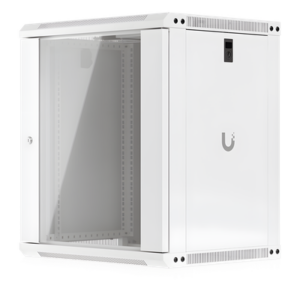 Gabinete Rack 12U / Montaje en Pared / 550 x 450 mm / Puerta de Vidrio Templado / Ventilación Integrada / Capacidad 50 kg
