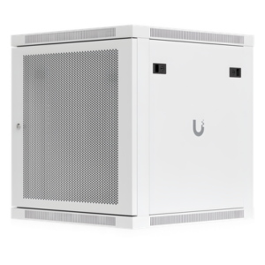 Gabinete Rack 12U / Montaje en Pared / Profundidad Ajustable 448-508 mm / Capacidad 80 kg / Ventilación Integrada / Puerta Perforada