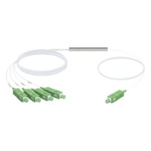 Divisor Óptico PLC / 1x4 / SC/APC / Pérdida ≤7.4 dB / GPON / Rango 1260-1650 nm / -40 a 85 °C