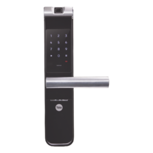 Cerradura Electrónica Autónoma / Biométrica y Teclado / 100 Usuarios / Puertas 35 a 90 mm / Salida Antipánico / Alarma de Intrusión