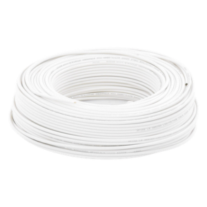 Cable para Alarma / 4 Conductores / 22 AWG / CCA / 100 m (328 ft) / Retardante a la Llama / Blanco