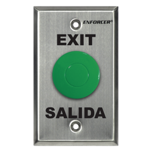 Botón de Salida Tipo Hongo / Contacto NO/NC / 24 VDC / Acero Inoxidable / Montaje en Caja Estándar