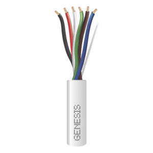 Cable para Alarma / 6 Conductores / Calibre 18 AWG / Plenum / 305 m (1000 ft) / Blanco