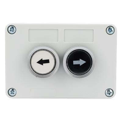 Botonera doble / IP40 / NO / 24VDC / 106 x 72 x 58 mm / 4.2 x 2.8 x 2.3 in