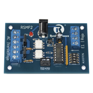 Tarjeta de Control para Semáforos / Gestión Aleatoria de Estados / Tiempo Ajustable 0.5-10 s / Contacto Seco / 12 VCC 500 mA / Modo Siempre Rojo