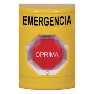 Botón de Emergencia Multifuncional / Acción Mantenida / LED Multicolor / UL/cUL/ADA / Diseño Antivandálico / Uso Interior-Exterior