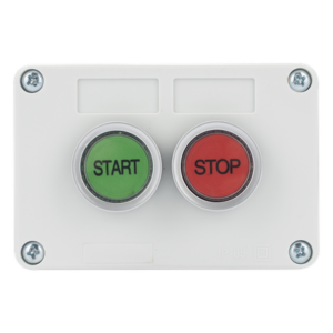 Botonera de Control / IP40 / 24 VCD / 106 x 72 x 58 mm / 4.17 x 2.83 x 2.28 in / Start-Stop / NO