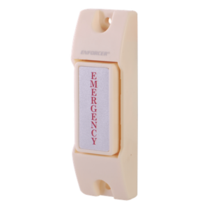 Botón de Pánico / Contacto Momentáneo NO / 0.5 A a 12 VCC / Montaje Superficie o Pared / 76 mm x 23 mm x 15 mm
