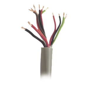 Bobina de Cable / 500 m (1640 pies) / 12 Conductores / 5 Pares Calibre 22 + 1 Par Calibre 18 / Gris / Intemperie / Control de Acceso y Alarmas