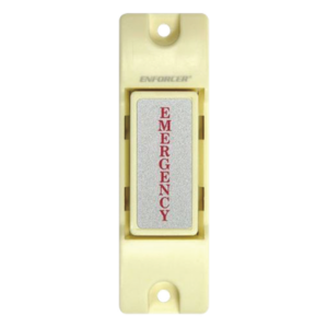 Botón de Emergencia / Contacto SPST 0.5A @ 12V DC / NA/NC Seleccionable / Montaje Superficie / Uso Interior