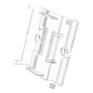 Soporte de Pared para Etiqueta Electrónica / Compatible 2.13" a 7.5" / Policarbonato Transparente / 37x36x10 mm / Diseño Modular