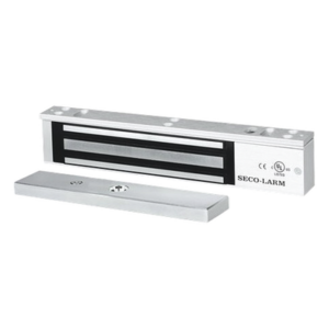 Chapa Magnética Electromagnética / 600 lb (272 kg) / 12/24 VDC Seleccionable / Sensor de Estado de Unión / LED / Uso Interior