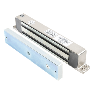 Chapa Magnética / 350 lbs / Montaje Superficial / IP68 / Exterior / 12V CD o 24V CD / -10 a +55°C