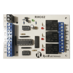 Controlador de Esclusa / 2 Puertas / 3 Relevadores / Temporizadores 0-30 s / 12 VCC / Entrada de Emergencia