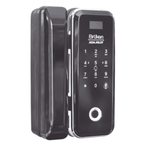 Cerrojo Electrónico / Lector de Huella / Tarjeta y Teclado / 99 Usuarios / Puerta Vidrio 12 mm / Batería AA