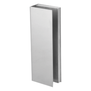 Bracket de Montaje Tipo U / Puertas de Vidrio 3/4" (19.1 mm) / Chapas Magnéticas 600 a 1200 lbs / Ajuste por Opresores / Aluminio Anodizado
