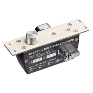 Cerradura de Perno Eléctrica / 2000 kg de Fuerza de Sujeción / Fail Safe 12 VCC / Temporizador 0-9 s / Sensor de Puerta NO/NC/COM / 500000 Ciclos