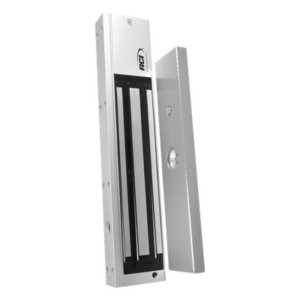 Chapa Magnética Electromagnética / 600 lbs / Antisabotaje / Sensor de Estado / LED Indicador / Aluminio Anodizado / 12/24 VCC