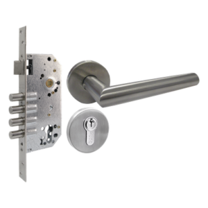 Kit de Manija y Cilindro de Alta Seguridad / Acero Inoxidable / Puerta 35-45 mm (1.38-1.77 in) / ANSI A.156.13 / Grado 2