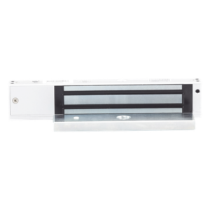 Chapa Magnética Electromagnética / 280 kg (600 lbs) / Temporizador 0-9 s / Voltaje Dual 12/24 VDC / Sensor de Puerta NO/NC / LED Indicador