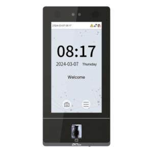 Terminal Biométrica Facial / Pantalla Táctil 7" / 50,000 Usuarios / 10,000 Huellas en Vidrio / IP65 / Wi-Fi 6 / Videoportero SIP 2.0