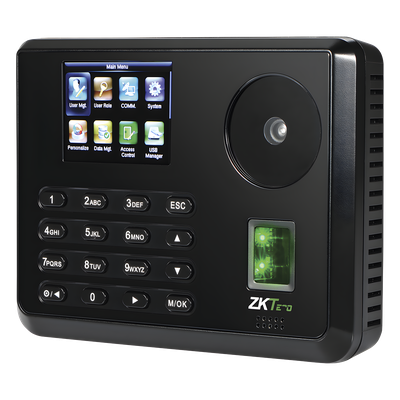 Terminal Biométrica de Palma y Huella / 600 Palmas / 3,000 Huellas / Pantalla Táctil 2.8" / TCP-IP USB / 100,000 Eventos / 10,000 Tarjetas