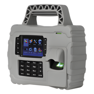 Lector Biométrico Portátil / 5,000 Huellas / 30,000 Tarjetas / Wi-Fi / TCP-IP / IP65 / Batería 7.6 Ah