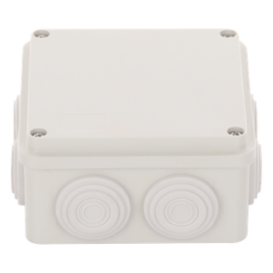 Caja de Derivación / 7 Glándulas Recortables / IP55 / -40 a 120°C / 100 x 100 x 54 mm (3.9 x 3.9 x 2.1 in)