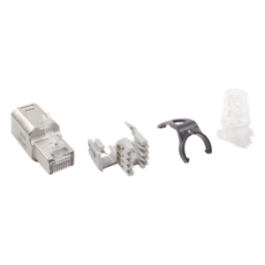 Conector RJ45 de Campo / Categoría 6A Blindado / 10G / Sin Bota / Terminación Rápida / UL 2043 Plenum / Guía de Color