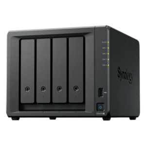NAS 4 Bahías / Intel Celeron J4125 2.7 GHz / 2 GB DDR4 Expandible / 2.5GbE + 1GbE / 2 Ranuras M.2 NVMe / Hasta 80 TB