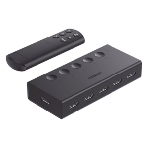 Conmutador HDMI / 5 Entradas 1 Salida / 4K@60Hz / HDMI 2.0 / 18Gbps / IR 10m (32.81 pies) / USB-C