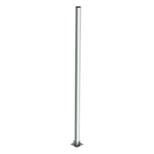 Poste Tubular de Acero Galvanizado / 6 m (19.7 ft) de Altura / Carga Máxima 20 kg / Base 30 x 30 cm / Cédula 30