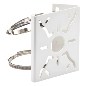 Soporte Universal para Poste / Acero Resistente a la Intemperie / Carga 10 kg / Dimensiones Compactas 200x155x72 mm / Interior/Exterior
