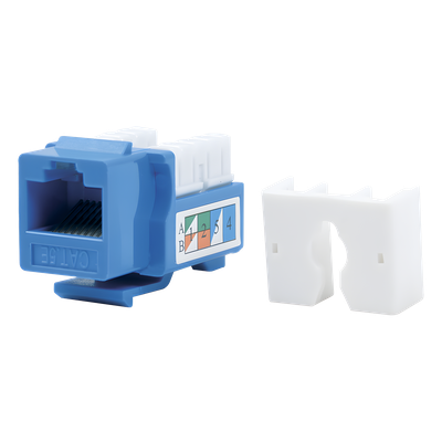 Módulo Jack Keystone / Cat5e / Terminación 110 / RJ45 / Sin Blindaje / Azul