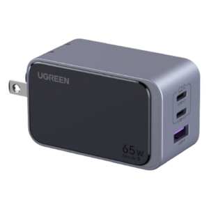 Cargador de Pared / 65W / 3 Puertos / 2 USB-C + 1 USB-A / GaN II / PD3.0 / QC4.0 / PPS2.0 / Enchufe Plegable US