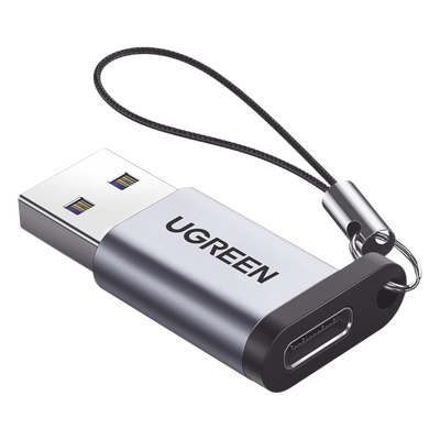 Adaptador USB-A a USB-C / USB 3.0 / 5 Gbps / Carga 3A / Aleación de Aluminio / Compacto