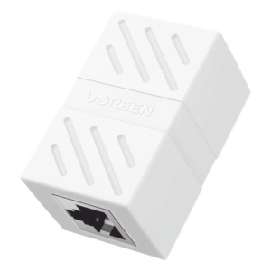 Acoplador Ethernet / 10 Gbps / Cat7/Cat6A/Cat6/Cat5e / PoE / Ignífugo ABS / Blanco